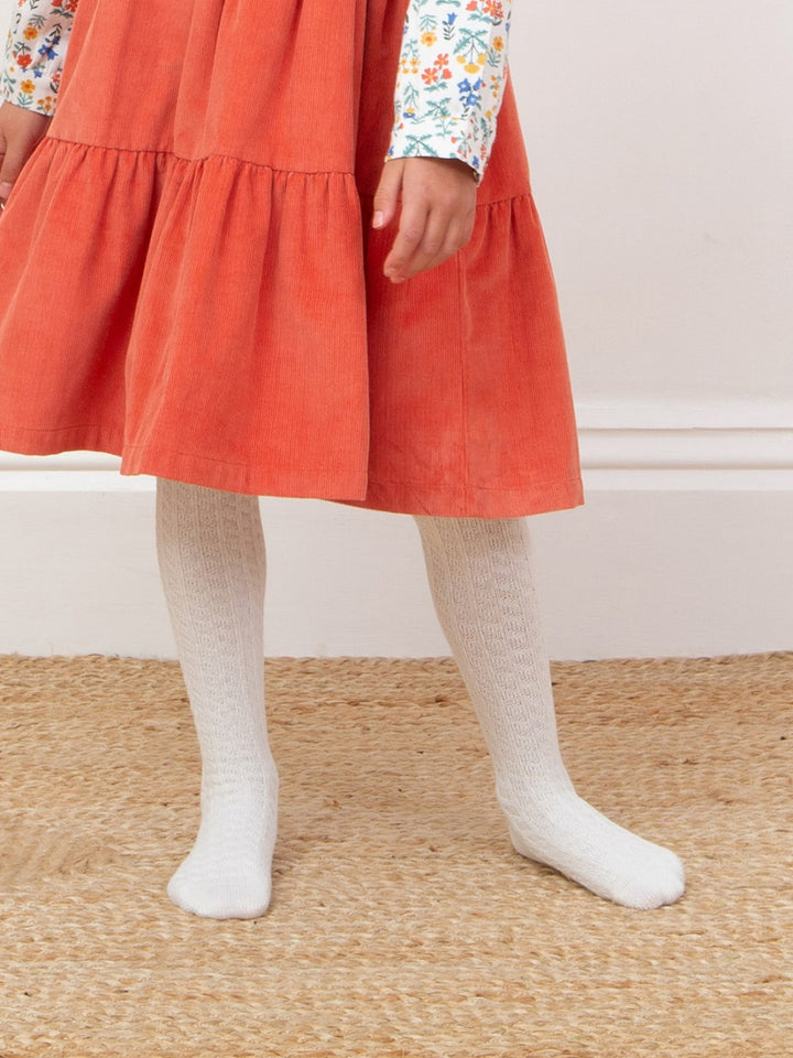 Kite Cable Knit Tights - Cream