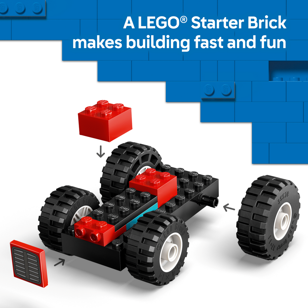 City - Red Farm Tractor with Trailer &amp; Sheep 60461