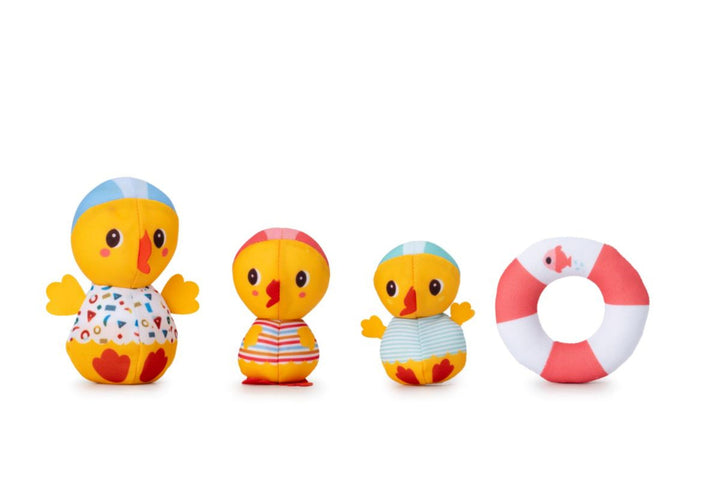 Lilliputiens - Three Bath Ducks Learning to Swim