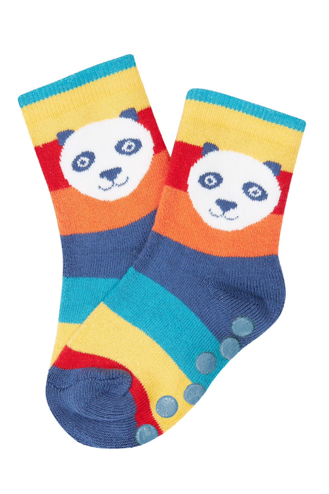 Frugi Grippy Socks 2-pack - Panda Multipack