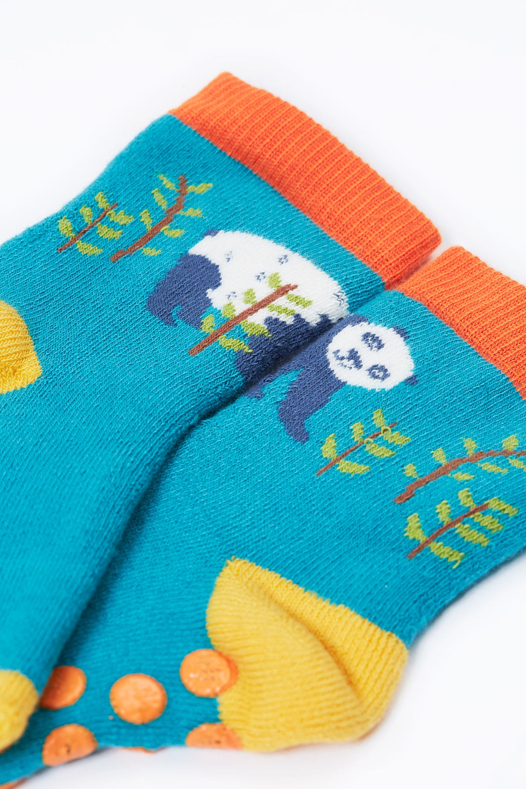 Frugi Grippy Socks 2-pack - Panda Multipack