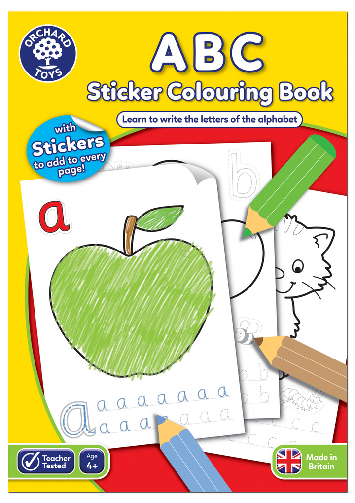 Orchard Toys Book ABC Sticker Colouring Book