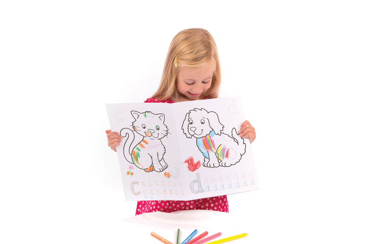 Orchard Toys Book ABC Sticker Colouring Book