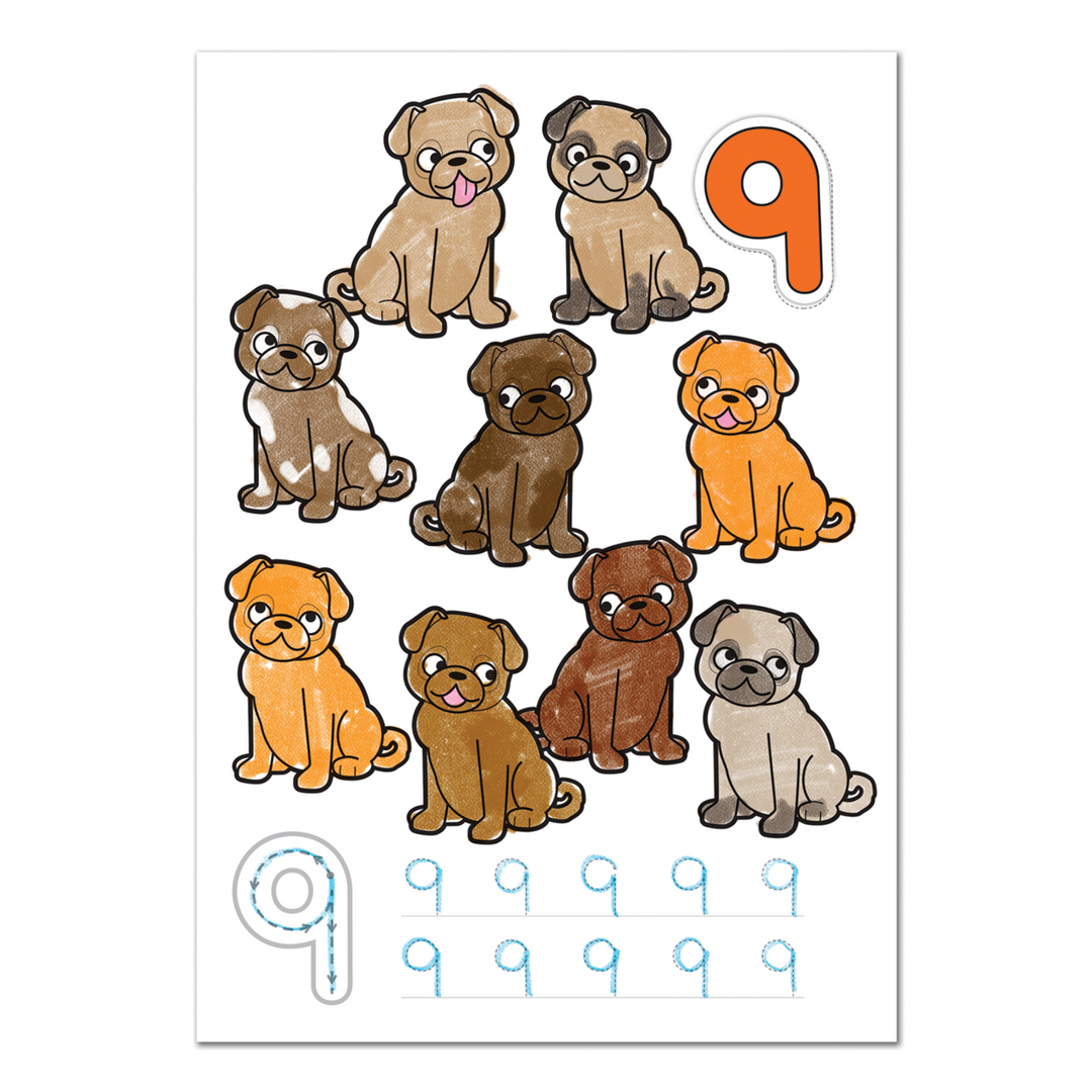 Orchard Toys Book 1-20 Sticker Colouring Book