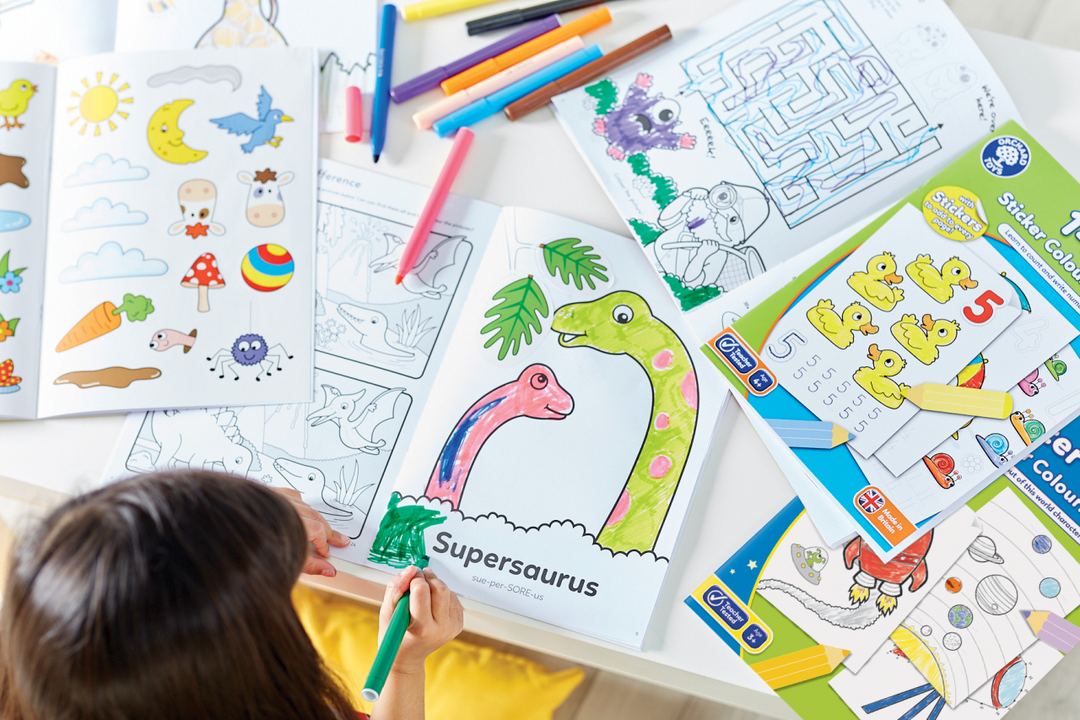 Orchard Toys Book Dinosaur Sticker Colouring Book