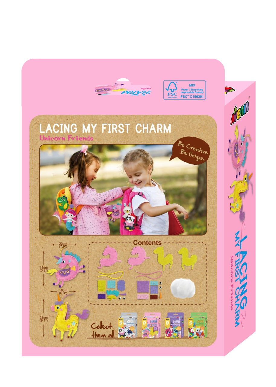 Avenir My First Lacing Charm - Unicorn Friends