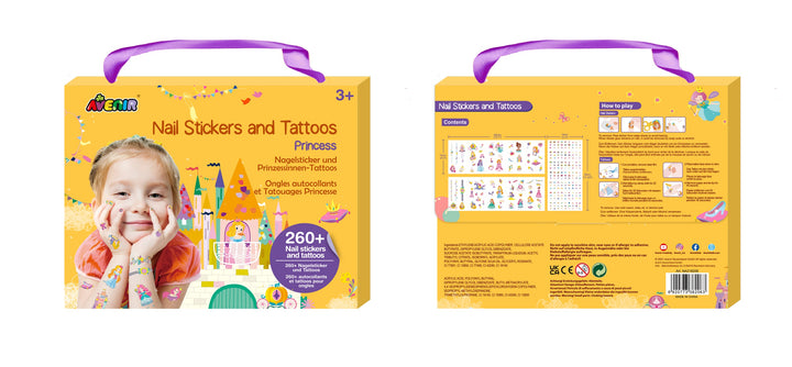 Avenir Nail Stickers and Tattoos - Princess