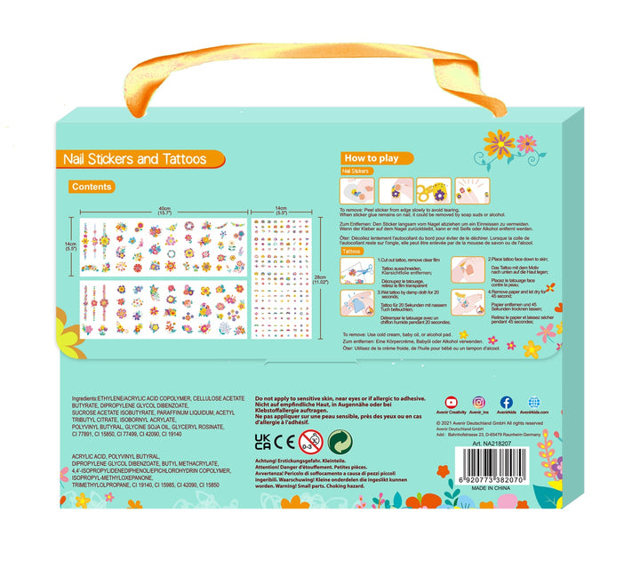Avenir Nail Stickers and Tattoos - Flowers