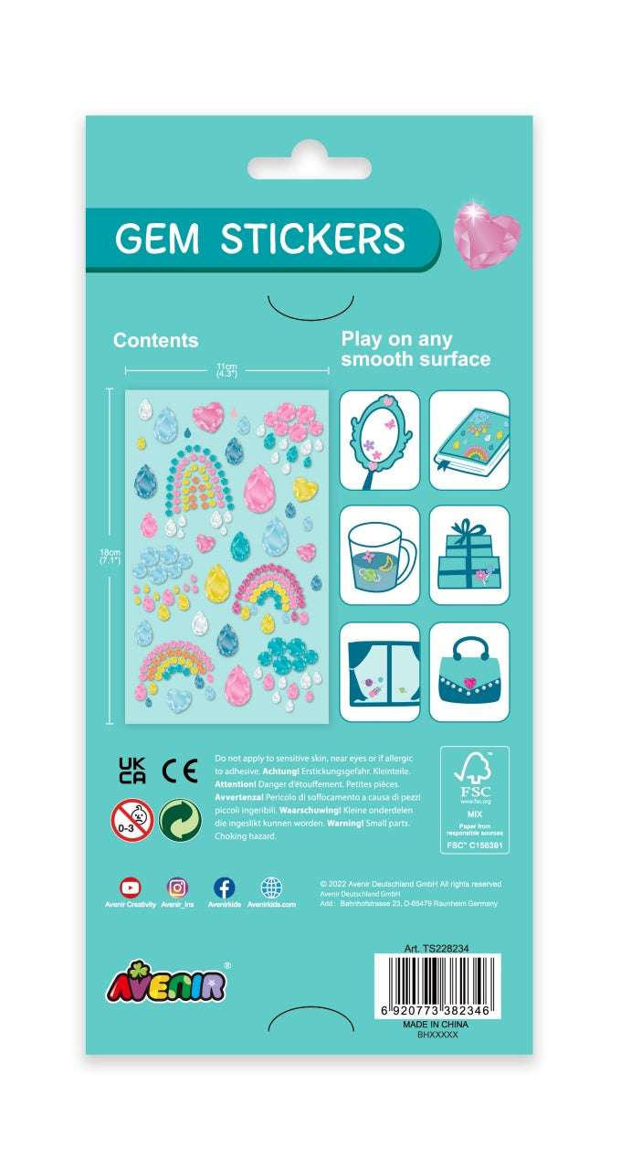 Avenir Gem Stickers - Rainbow