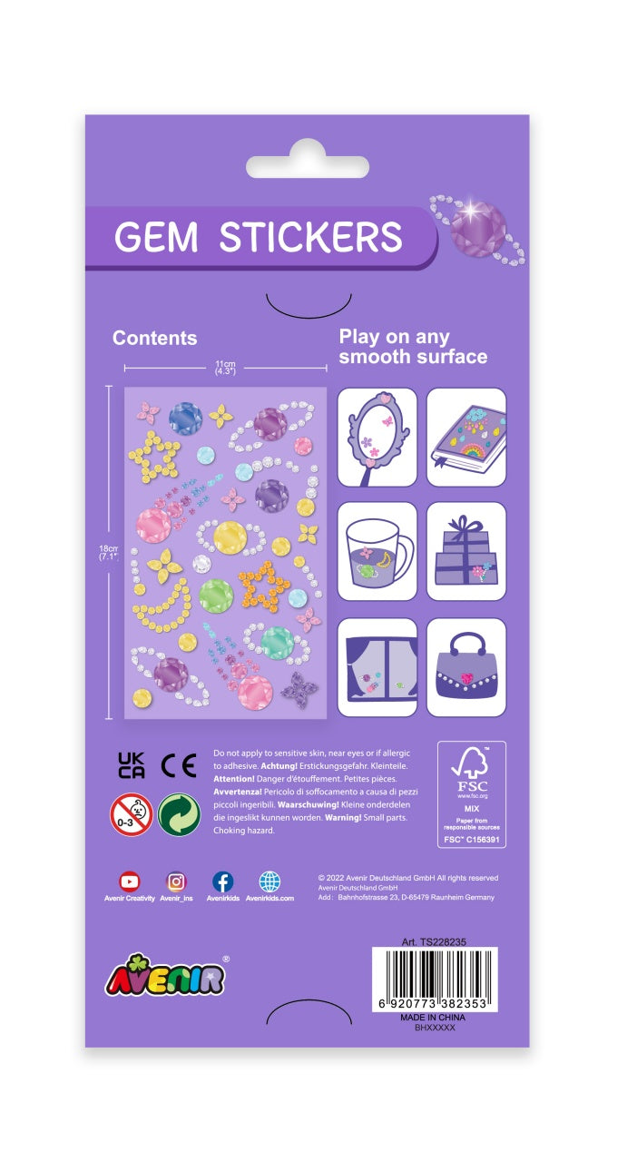 Avenir Gem Stickers - Galaxy