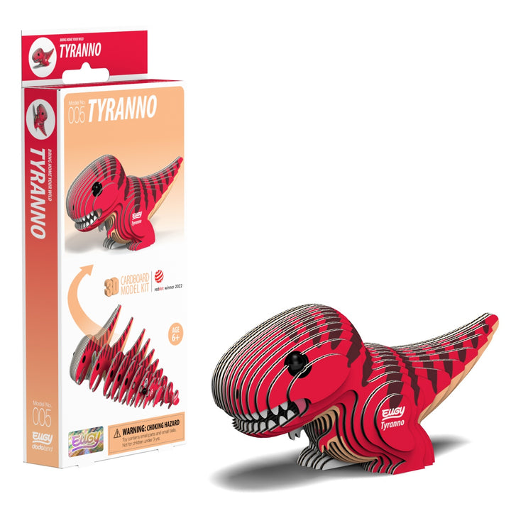 Eugy Tyranno 3D Cardboard Model Kit