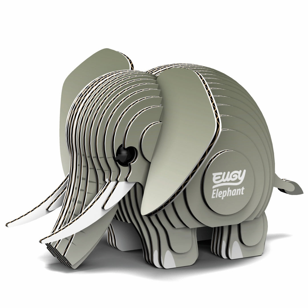 Eugy Elephant 3D Cardboard Model Kit