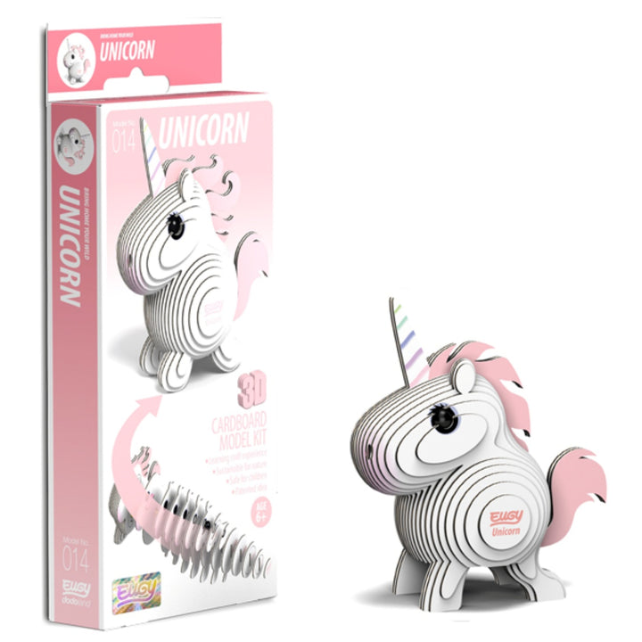 Eugy Unicorn 3D Cardboard Model Kit