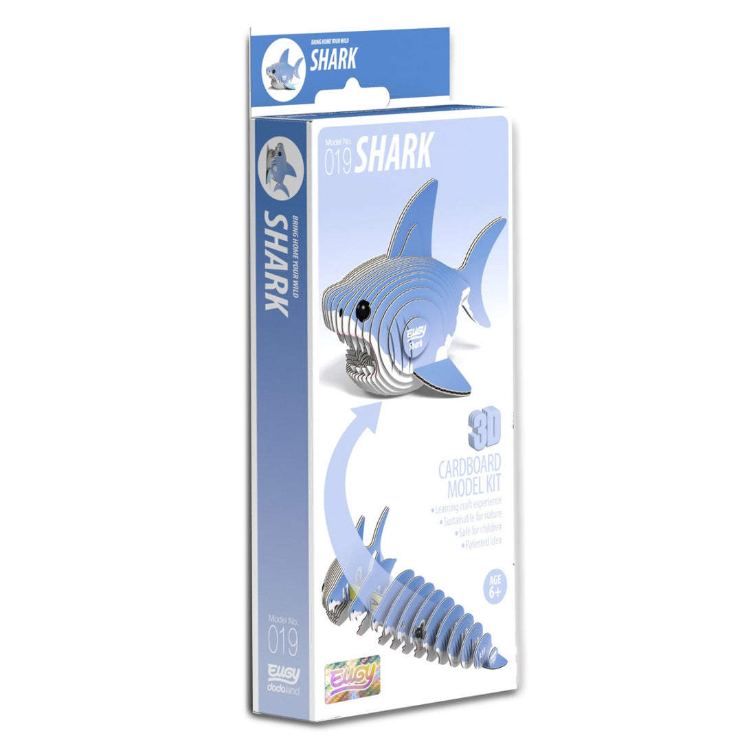 Eugy Shark 3D Cardboard Model Kit