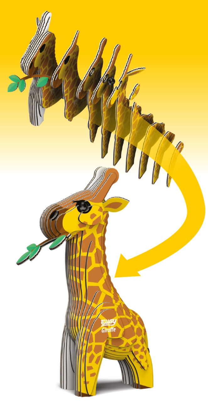 Eugy Giraffe 3D Cardboard Model Kit