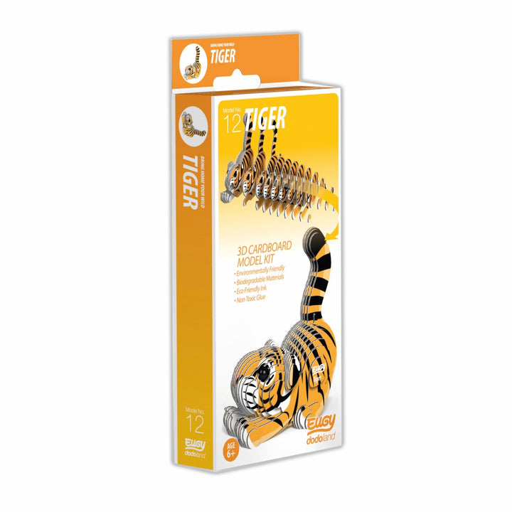 Eugy Tiger 3D Cardboard Model Kit