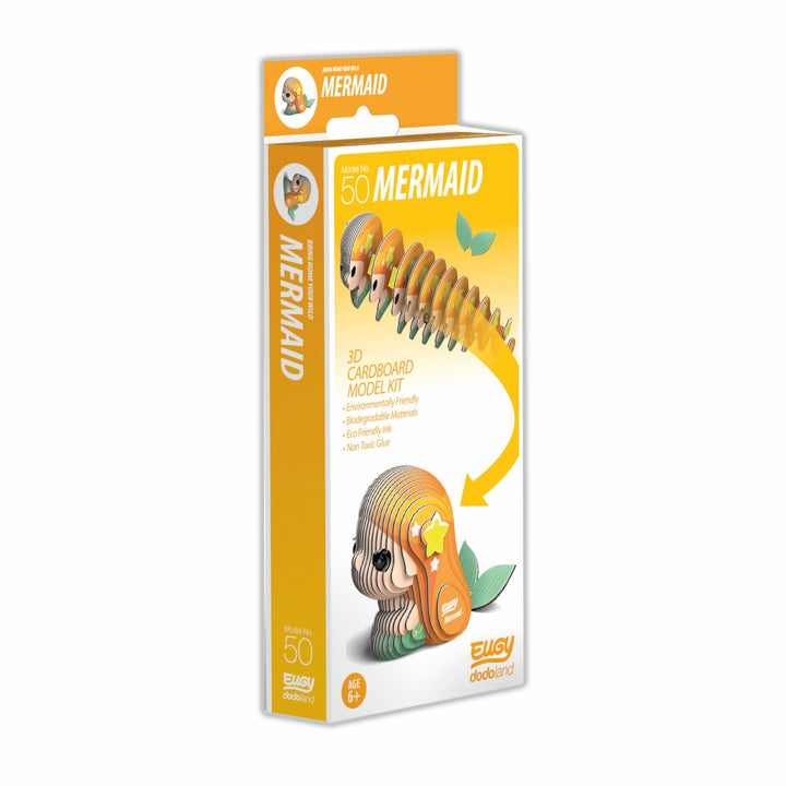 Eugy Mermaid 3D Cardboard Model Kit