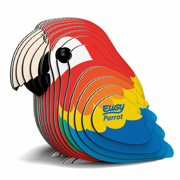 Eugy Parrot 3D Cardboard Model Kit