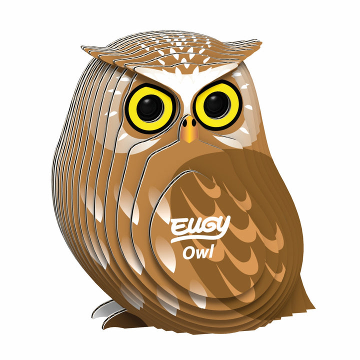 Eugy Owl 3D Cardboard Model Kit