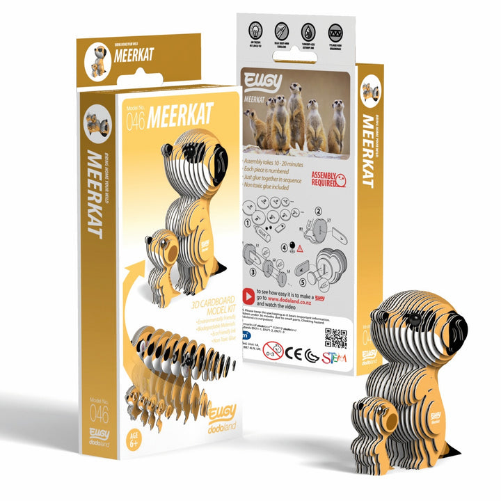 Eugy Meerkat 3D Cardboard Model Kit