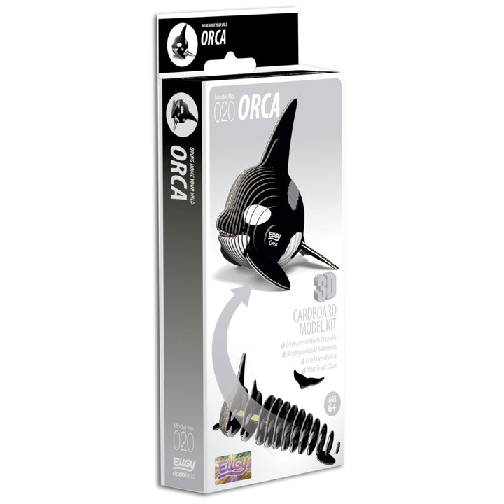 Eugy Orca 3D Cardboard Model Kit