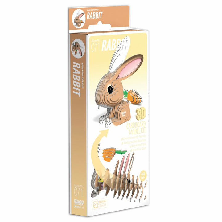 Eugy Rabbit 3D Cardboard Model Kit