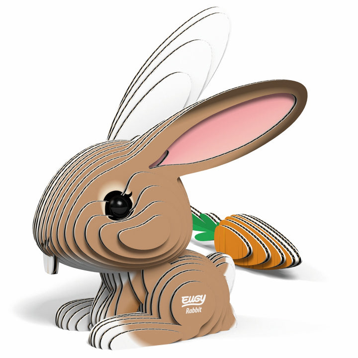 Eugy Rabbit 3D Cardboard Model Kit