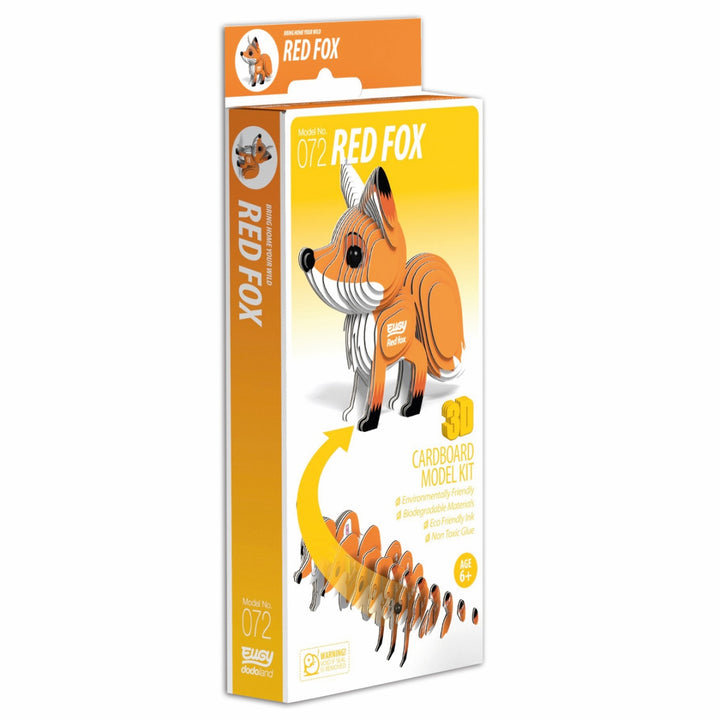 Eugy Red Fox 3D Cardboard Model Kit