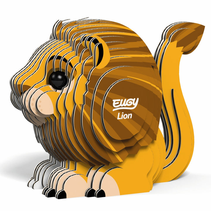 Eugy Lion 3D Cardboard Model Kit