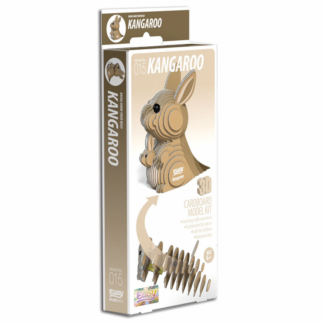 Eugy Kangaroo 3D Cardboard Model Kit