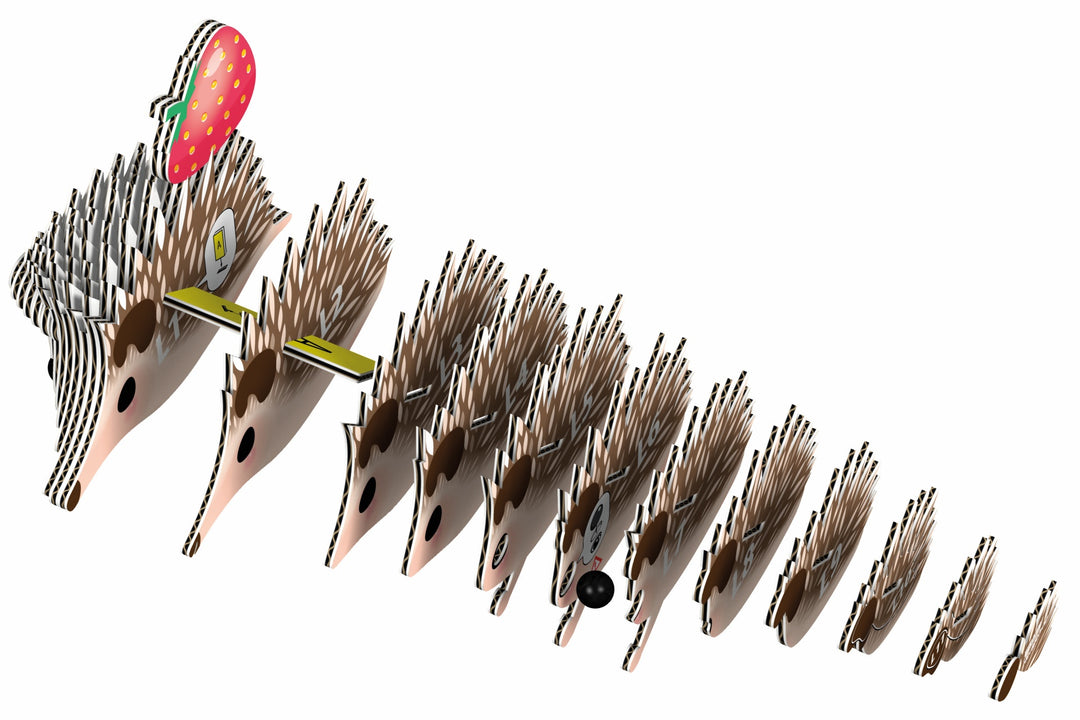 Eugy Hedgehog 3D Cardboard Model Kit