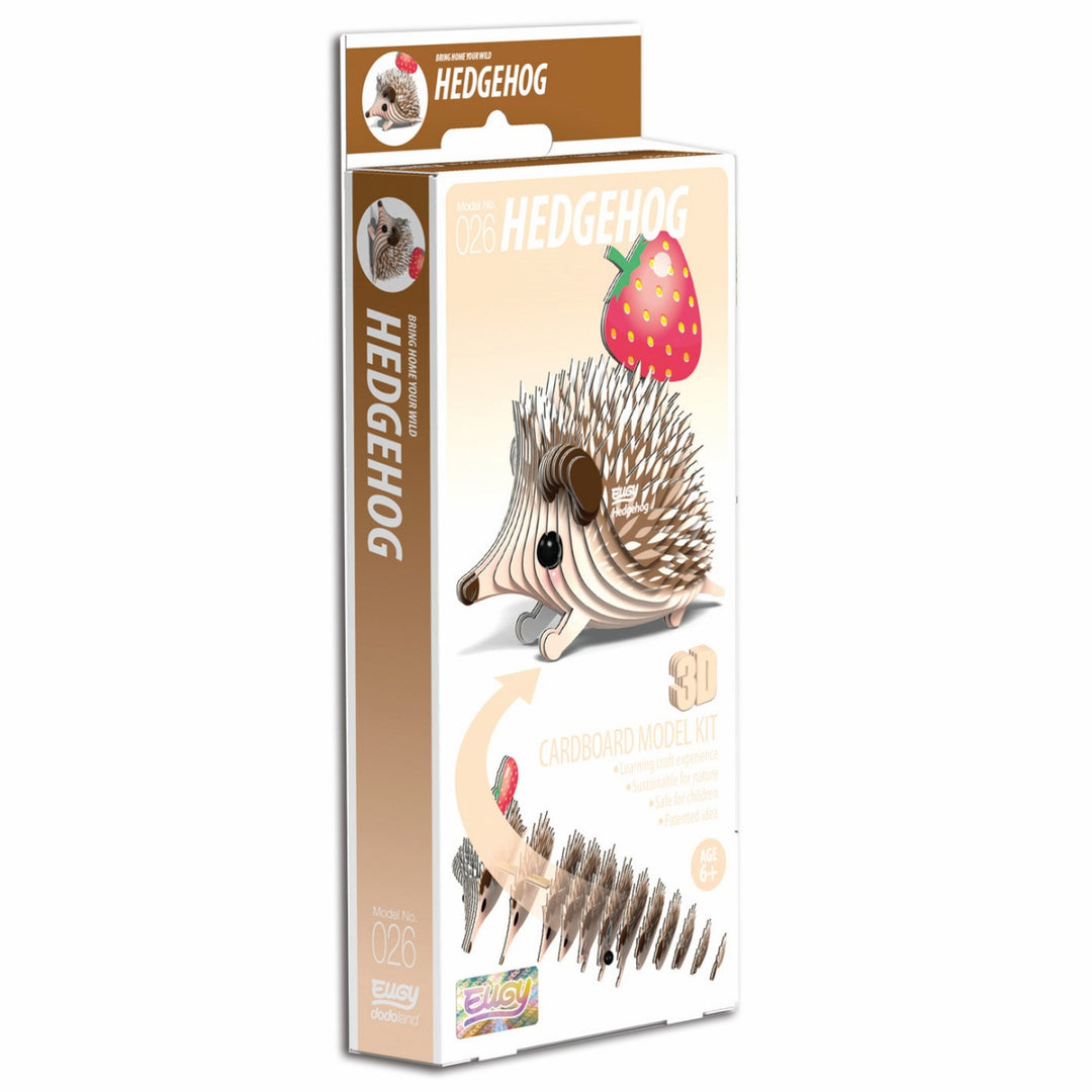 Eugy Hedgehog 3D Cardboard Model Kit