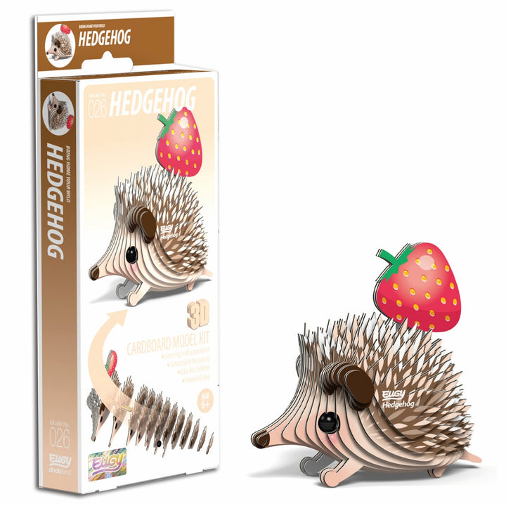 Eugy Hedgehog 3D Cardboard Model Kit