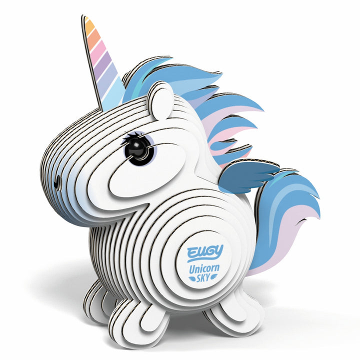 Eugy Unicorn Sky 3D Cardboard Model Kit