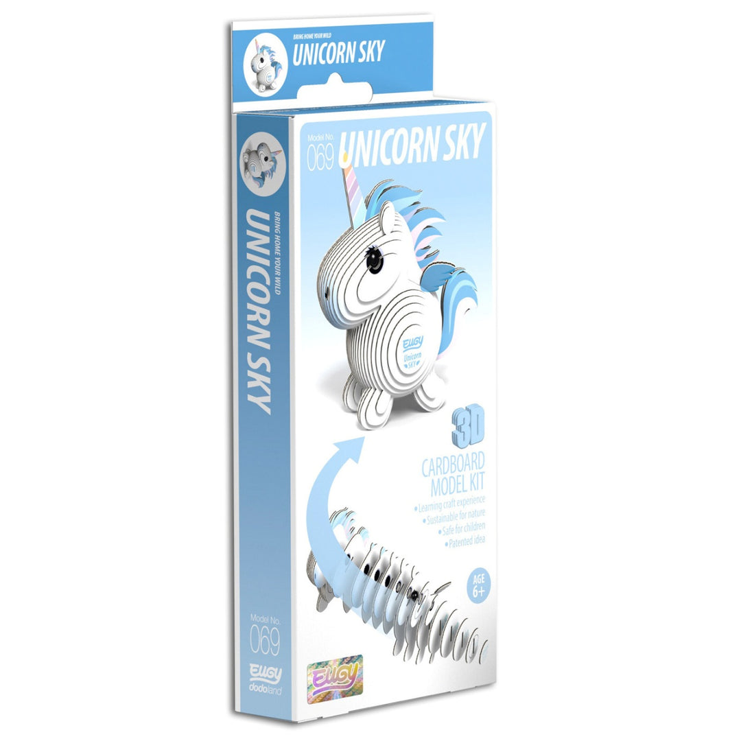 Eugy Unicorn Sky 3D Cardboard Model Kit