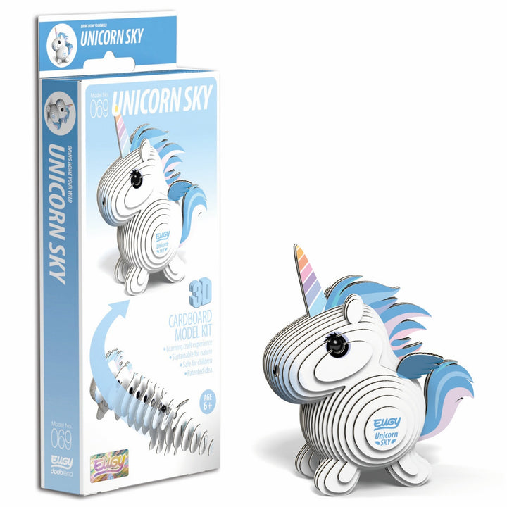 Eugy Unicorn Sky 3D Cardboard Model Kit