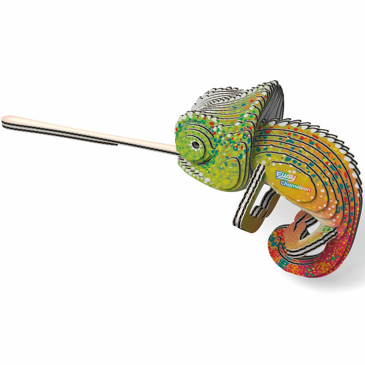 Eugy Chameleon 3D Cardboard Model Kit
