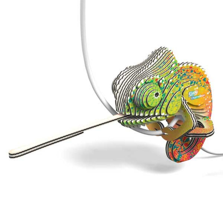 Eugy Chameleon 3D Cardboard Model Kit