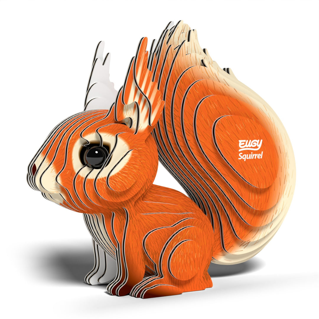 Eugy Squirrel 3D Cardboard Model Kit