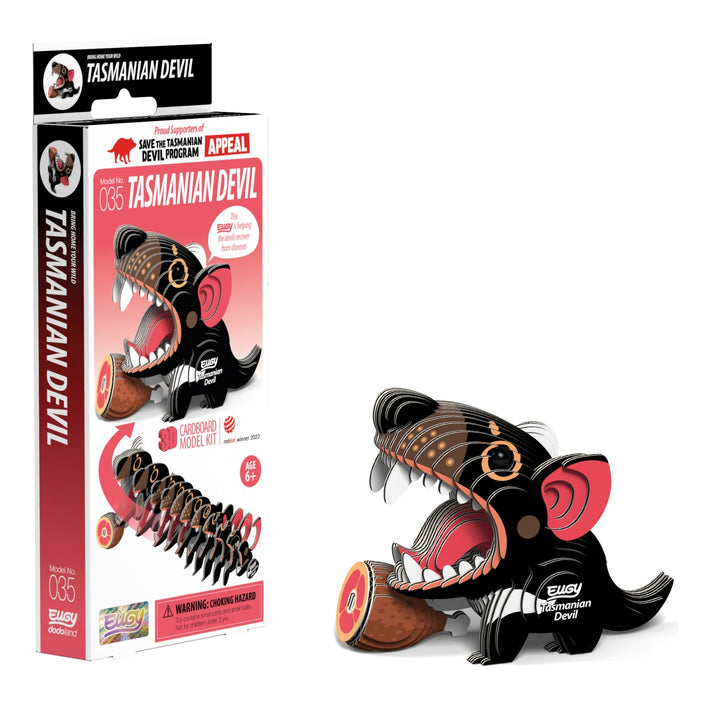Eugy Tasmanian Devil 3D Cardboard Model Kit