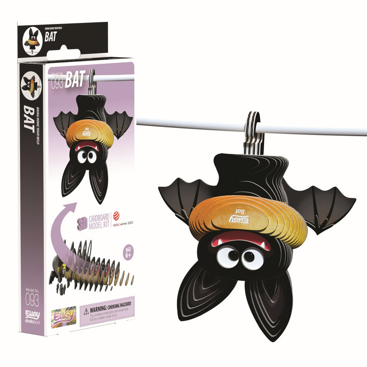 Eugy Bat 3D Cardboard Model Kit