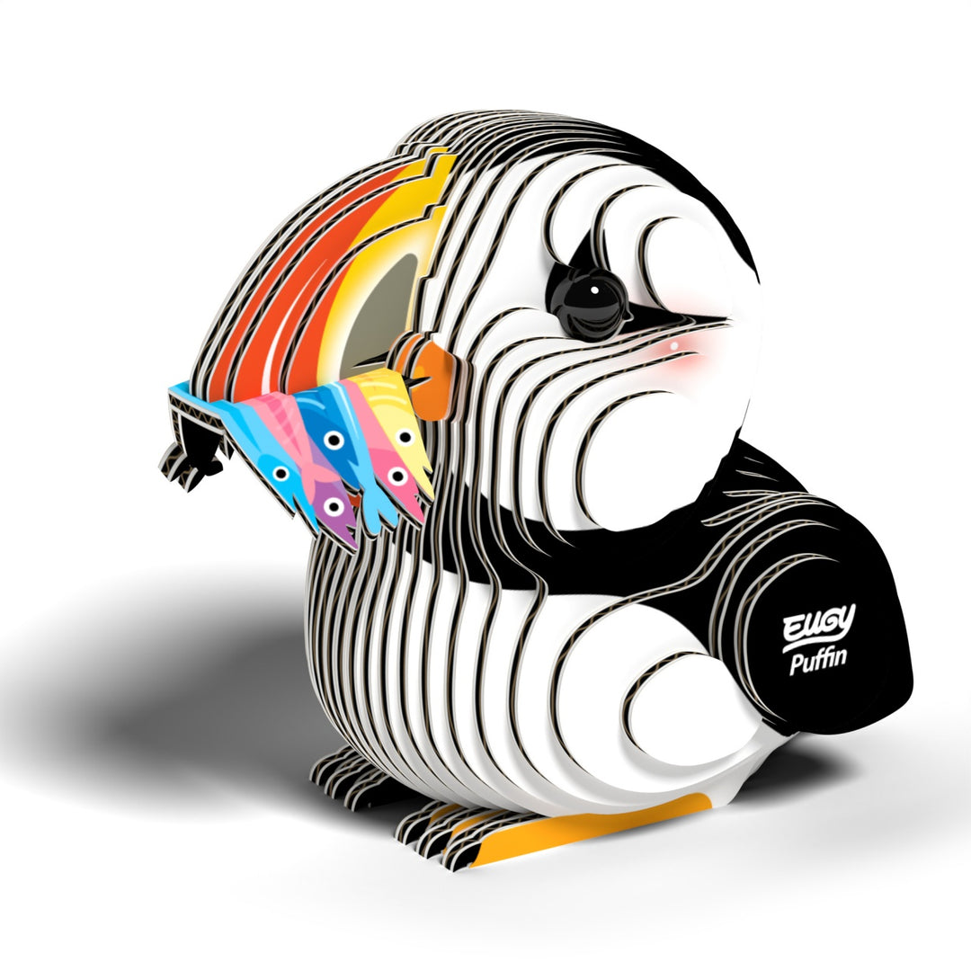 Eugy Puffin 3D Cardboard Model Kit