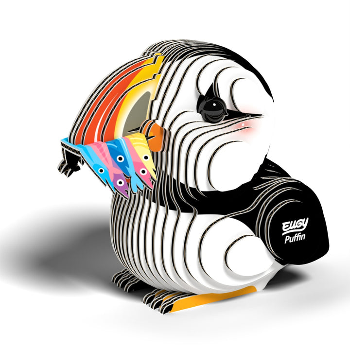 Eugy Puffin 3D Cardboard Model Kit