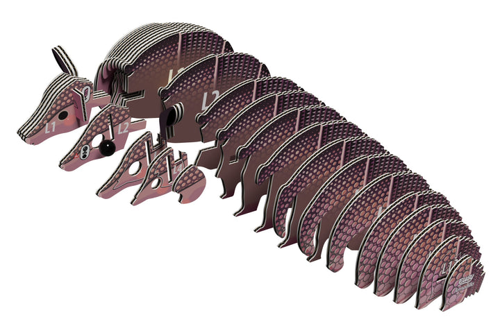 Eugy Armadillo 3D Cardboard Model Kit