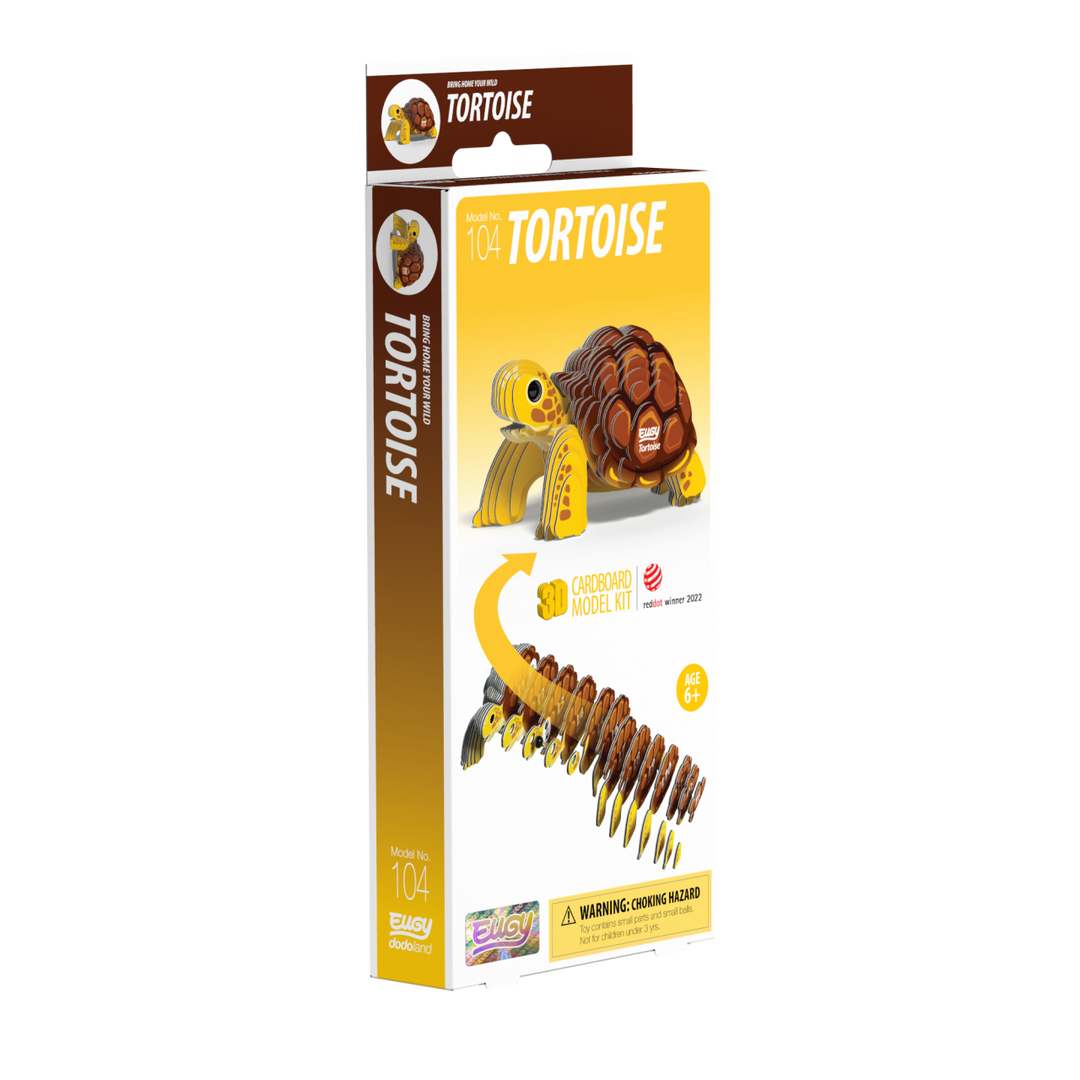 Eugy Tortoise 3D Cardboard Model Kit