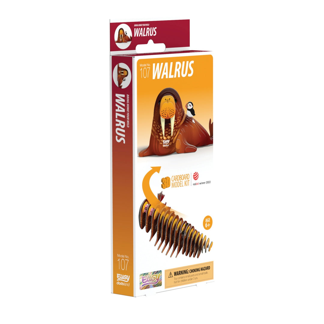 Eugy Walrus 3D Cardboard Model Kit
