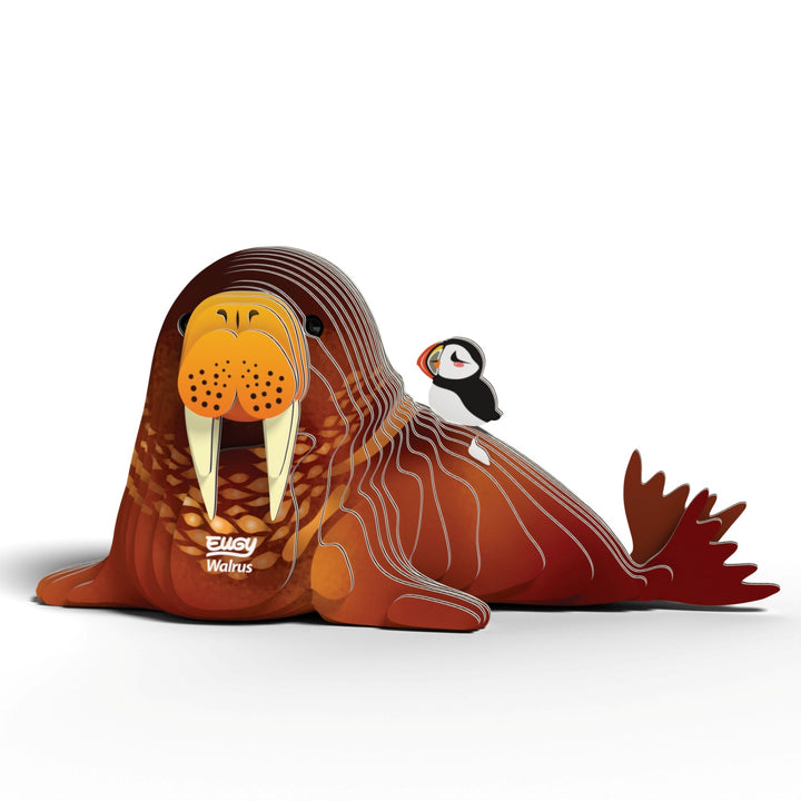 Eugy Walrus 3D Cardboard Model Kit