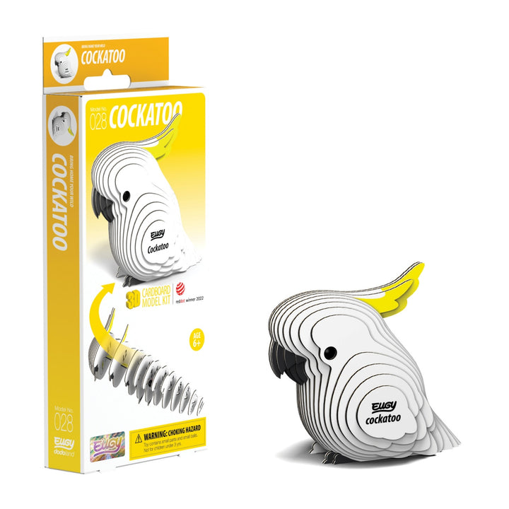 Eugy Cockatoo 3D Cardboard Model Kit
