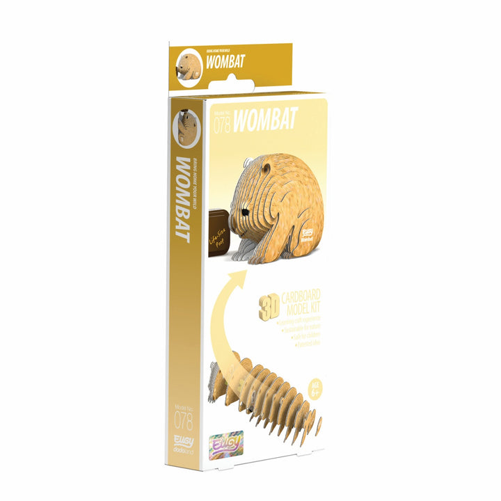 Eugy Wombat 3D Cardboard Model Kit
