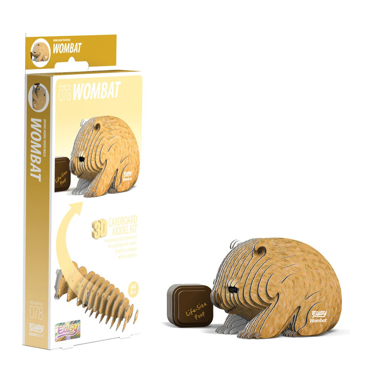 Eugy Wombat 3D Cardboard Model Kit